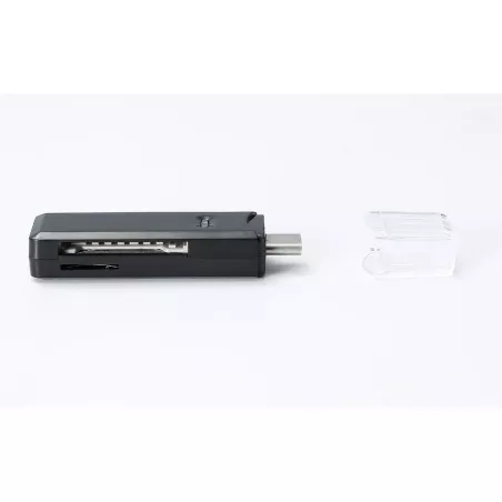 D2 - Lecteur de cartes SD/micro SD/SDHC - Port USB-C (USB 3.2 gen 1) - transferts jusqu'à 5 Gbps - coloris noir