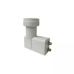 LNB Twin 2 sorties - diamètre fixation 40 mm - universel - blanc