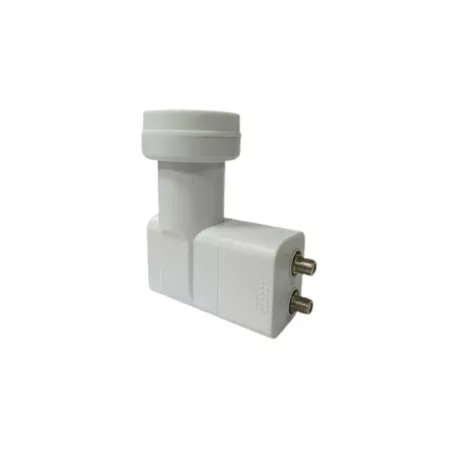 LNB Twin 2 sorties - diamètre fixation 40 mm - universel - blanc