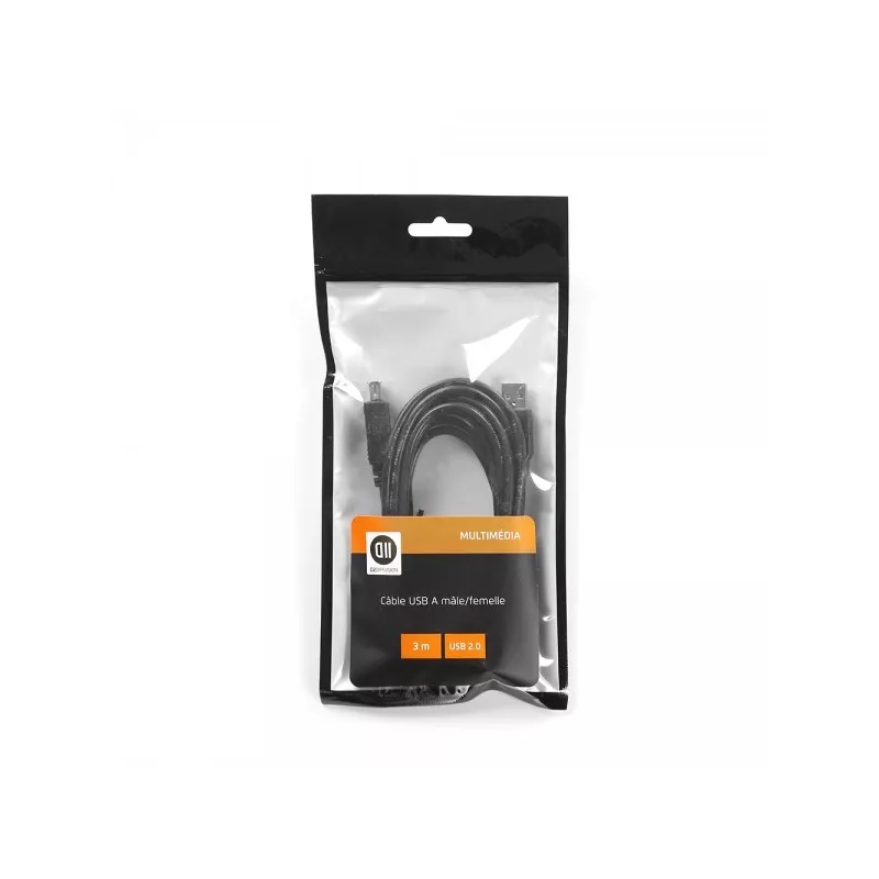 Câble USB 2.0 A Mâle/A Femelle 3m