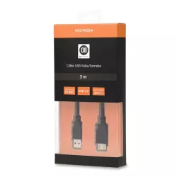 Câble USB 2.0 A Mâle/A Femelle 3m