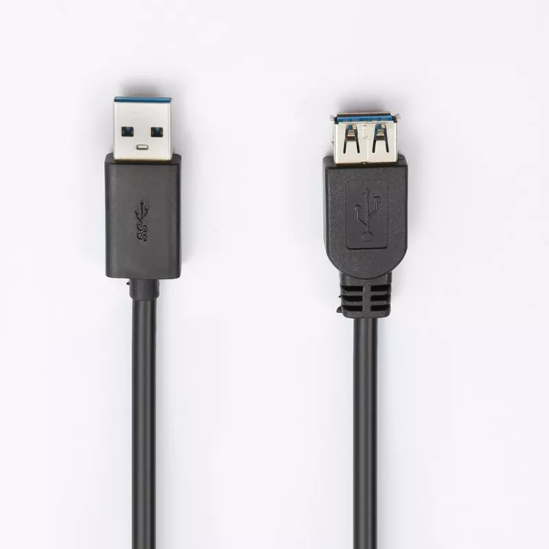 Rallonge USB 3.0 - 2m USB A mâle / USB A femelle Coloris noir