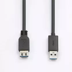 Rallonge USB 3.0 - 2m USB A mâle / USB A femelle Coloris noir