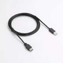 Rallonge USB 3.0 - 2m USB A mâle / USB A femelle Coloris noir