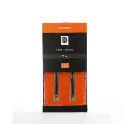 Câble RJ11 10M Cordon universel pour Modem ADSL D2 Diffusion