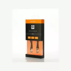 Câble RJ45 droit couleur noir - 2m S/FTP Cat 7 avec snagless et connecteurs en or