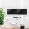 Support moniteur double 13-32 Poids max 8 kg - VESA 100 Bras à fixer ou serrer - inclinable et rotatif
