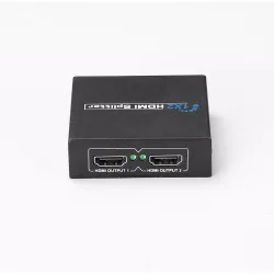 Splitter HDMI 1 entrée 2 sorties Full HD 1080P Compatible 3D et HDCP Indicateur LED - Plug & Play