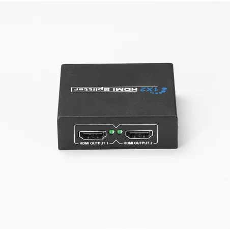 Splitter HDMI 1 entrée 2 sorties Full HD 1080P Compatible 3D et HDCP Indicateur LED - Plug & Play