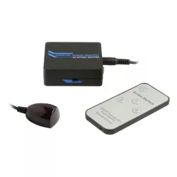 D2 Diffusion commutateur optique TOSLINK/SPDIF 3 entrées 1 sortie avec télécommande infrarouge et sans pertes de signal