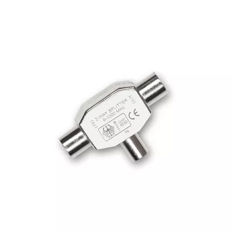 Té Coax 9.52mm 1 entrée Femelle / 2 sorties Mâle