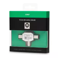 Té Coax 9.52mm 1entree M-2sortiesF