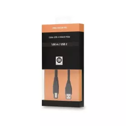 Câble USB 2.0 A mâle/B mâle 1.80 m