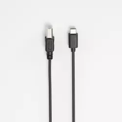 Câble USB-C 2.0/USB B - noir - 2m