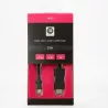 Câble USB-C vers HDMI mâle/mâle compatible avec appareils en USB-C 3.1 et alt DP" mode connecteurs or - 2m - noir