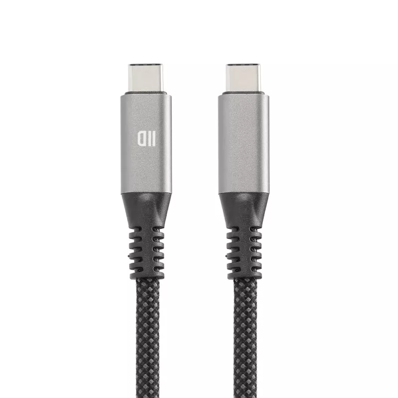 Câble USB-C/USB-C mâle/mâle 1m - USB 4.0 - charge 240W (3A/20V) - 40Gbps - tressé - connecteurs renforcés