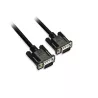 Câble VGA mâle/mâle 1.8m noir full HD vendu en SACHET gaine 5,8mm