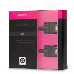 Câble VGA mâle/mâle 3 m noir