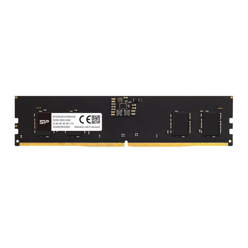 MEMOIRE SILICON POWER DDR5 5600 CL46 UDIMM 16GB (2Gx8 SR) SP016GBLVU560F02