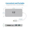 Tripp Lite by Eaton - Station d accueil USBC - HDMI 4K, ports USB 3.2 Gen 1, HUB USB-A/C, carte mémoire, chargement PD 60 W