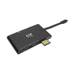 Tripp Lite by Eaton - Station d accueil USBC - HDMI 4K, VGA, ports USB 3.2 Gen 1, HUB USB-A/C, GbE, carte mémoire, chargement…
