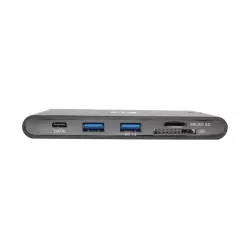Tripp Lite by Eaton - Station d accueil USBC - HDMI 4K, VGA, ports USB 3.2 Gen 1, HUB USB-A/C, GbE, carte mémoire, chargement…