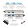 Eaton Tripp Lite - Station d accueil USBC - HDMI 4K, ports USB 3.2 Gen 1, HUB USB-A, carte mémoire, chargement PD 100 W