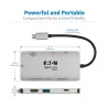 Eaton Tripp Lite - Station d accueil USBC - HDMI 4K, ports USB 3.2 Gen 1, HUB USB-A, carte mémoire, chargement PD 100 W
