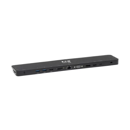 Eaton Tripp Lite - Station d accueil USBC, triple écran - HDMI 4K et DisplayPort, VGA, USB 3.2 Gen 1, HUB USB-A/C, GbE…