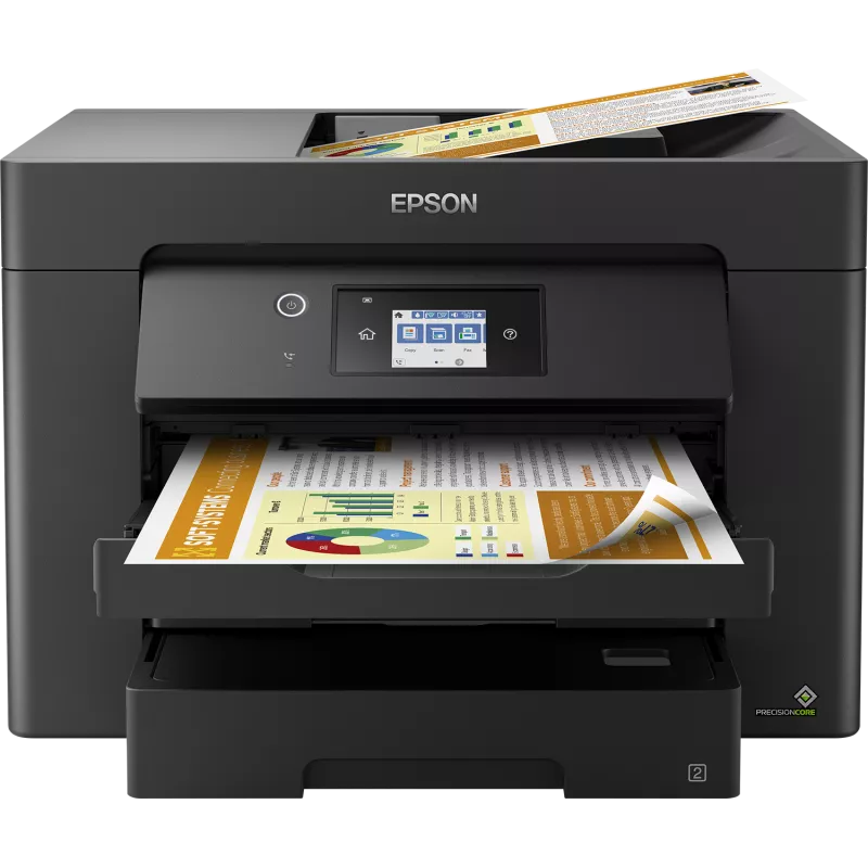 EPSON WorkForce WF-7830DTWF MFP 4en1 Jet d'encre couleur A3 25ppm/12ppm,R-V impression-scanne, chargeur 50p,Fax…