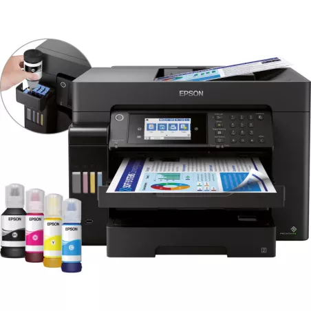 EPSON EcoTank ET-16655 BlueAngel MFP 4en1 Jet encre coul A3+ rechargeable 25ppm/25ppm,R-V imp-scanne,chargeur…