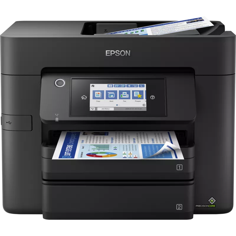 EPSON WorkForce Pro WF-4830DTWF MFP Jet d'encre couleur A4 25ppm/12ppm, R-V impression-scanne, chargeur 50p,Wifi,USB…