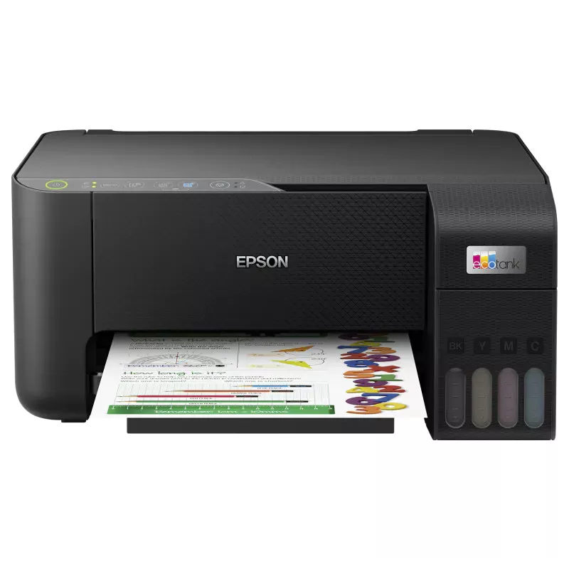 EPSON EcoTank ET-2860 MFP Jet d'encre couleur A4 rechargeable 10ppm/5ppm, USB, Wifi, 100f