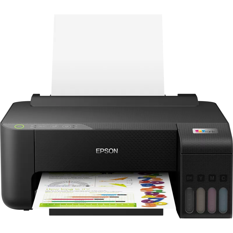 EPSON EcoTank ET-1810 Imprimante Jet d'encre couleur A4 rechargeable 10ppm/5ppm, Wifi, USB, 100f
