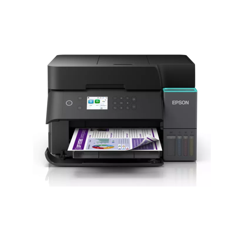 EPSON ET-3950 MFP 3en1 JE couleur A4 rechargeable 18/9ppm, R-V imp/scan, chargeur 30f,Ethernet, Wifi, Wifi-direct,USB,bac250f…