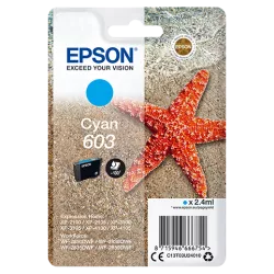 EPSON Cartouche Etoile de Mer 603 Cyan 2,4ml Alarme