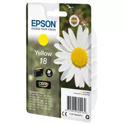 EPSON Cartouche Pâquerette 18 Encre Claria Home Jaune 3,3ml Alarme