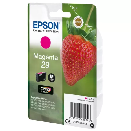 EPSON Cartouche Fraise 29 Encre Claria Home Magenta 3,2ml Alarme