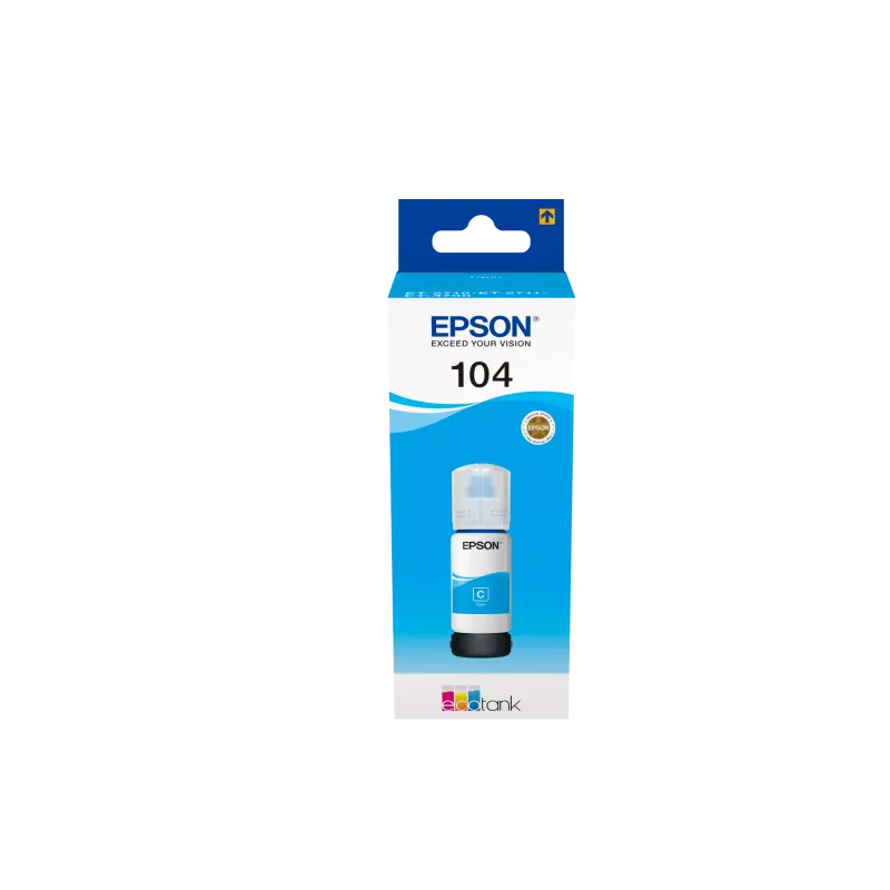 EPSON 104 EcoTank Cyan ink bottle
