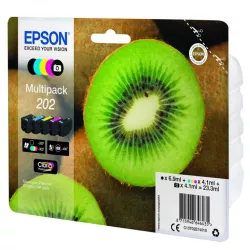 EPSON Multipack Kiwi 202 Encre Claria Premium N,C,M,J 1x6,9ml+3x4,1ml