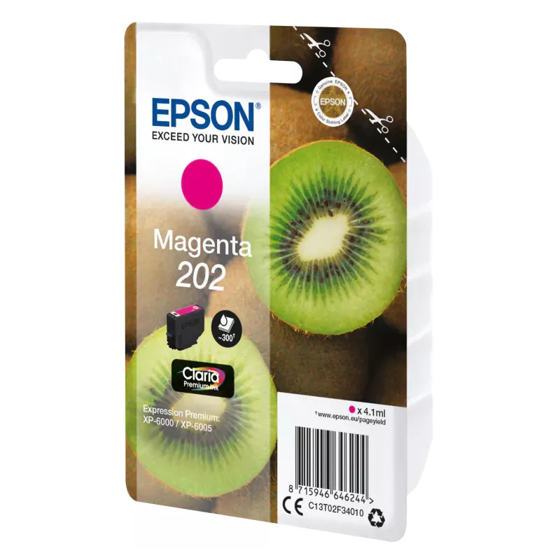 EPSON Cartouche Kiwi 202 Encre Claria Premium Magenta 4,1ml