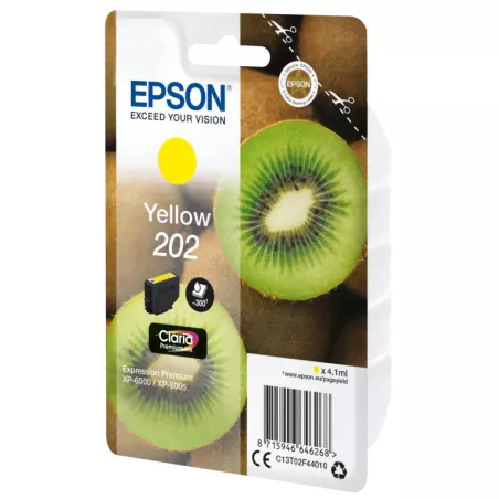 EPSON Cartouche Kiwi 202 Encre Claria Premium Jaune 4,1ml
