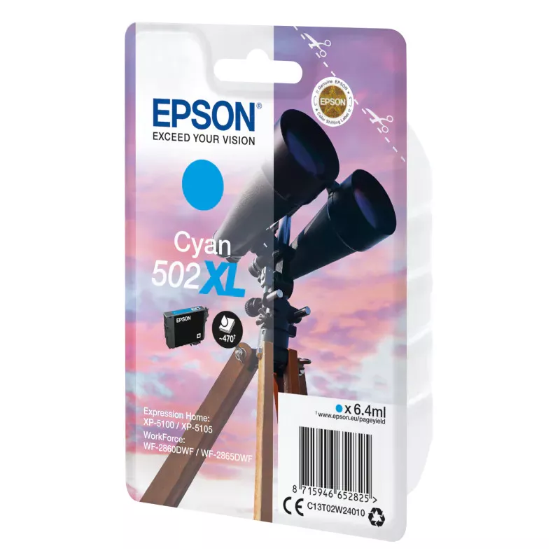 EPSON Cartouche Encre Jumelle 502XL Cyan 6,4ml