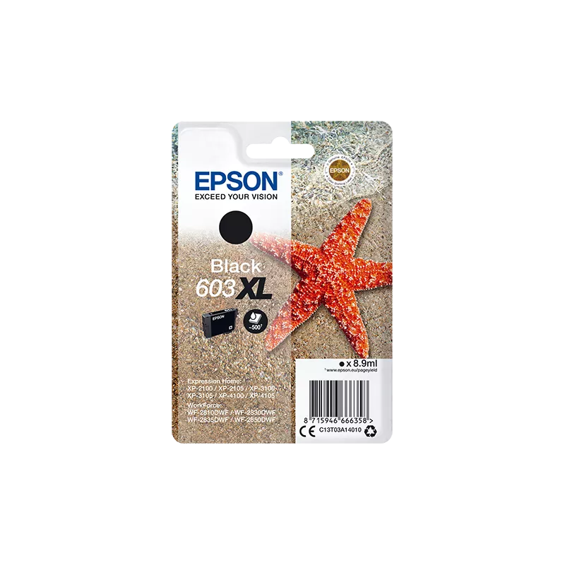 EPSON Cartouche Etoile de Mer 603XL Encre Noir 8,9ml