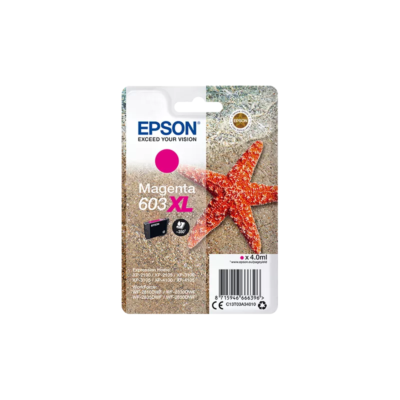 EPSON Cartouche Etoile de Mer 603XL Encre Magenta 4ml