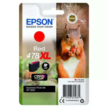 EPSON Singlepack red 478XL Claria Photo HD Ink