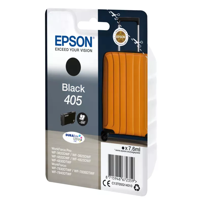 EPSON encre noire 7.6ml DURABrite Ultra Valise : 405/405XL