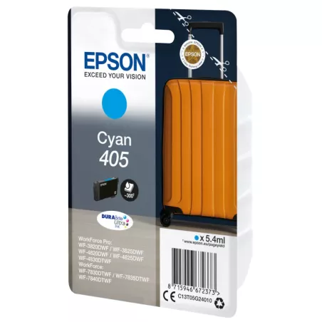 EPSON encre Cyan 5.4ml DURABrite Ultra Valise : 405/405XL