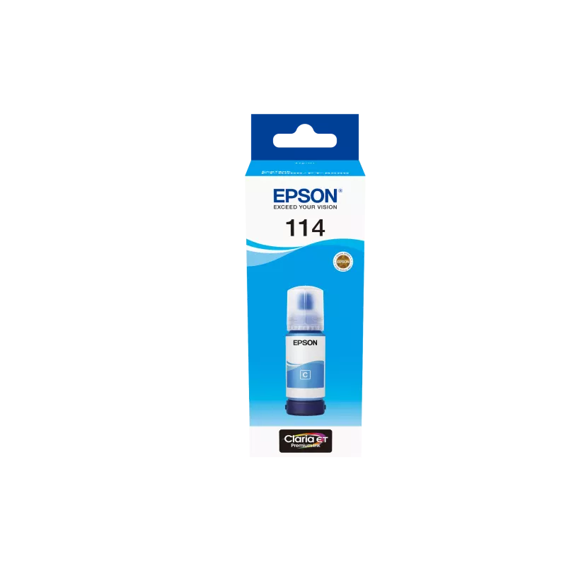 EPSON Bouteille encre Ecotank 114 Cyan 70ml