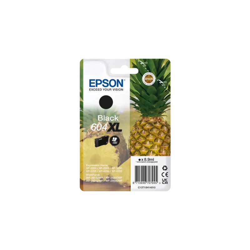 EPSON Cartouche Ananas encre 604XL Noir 8,9ml